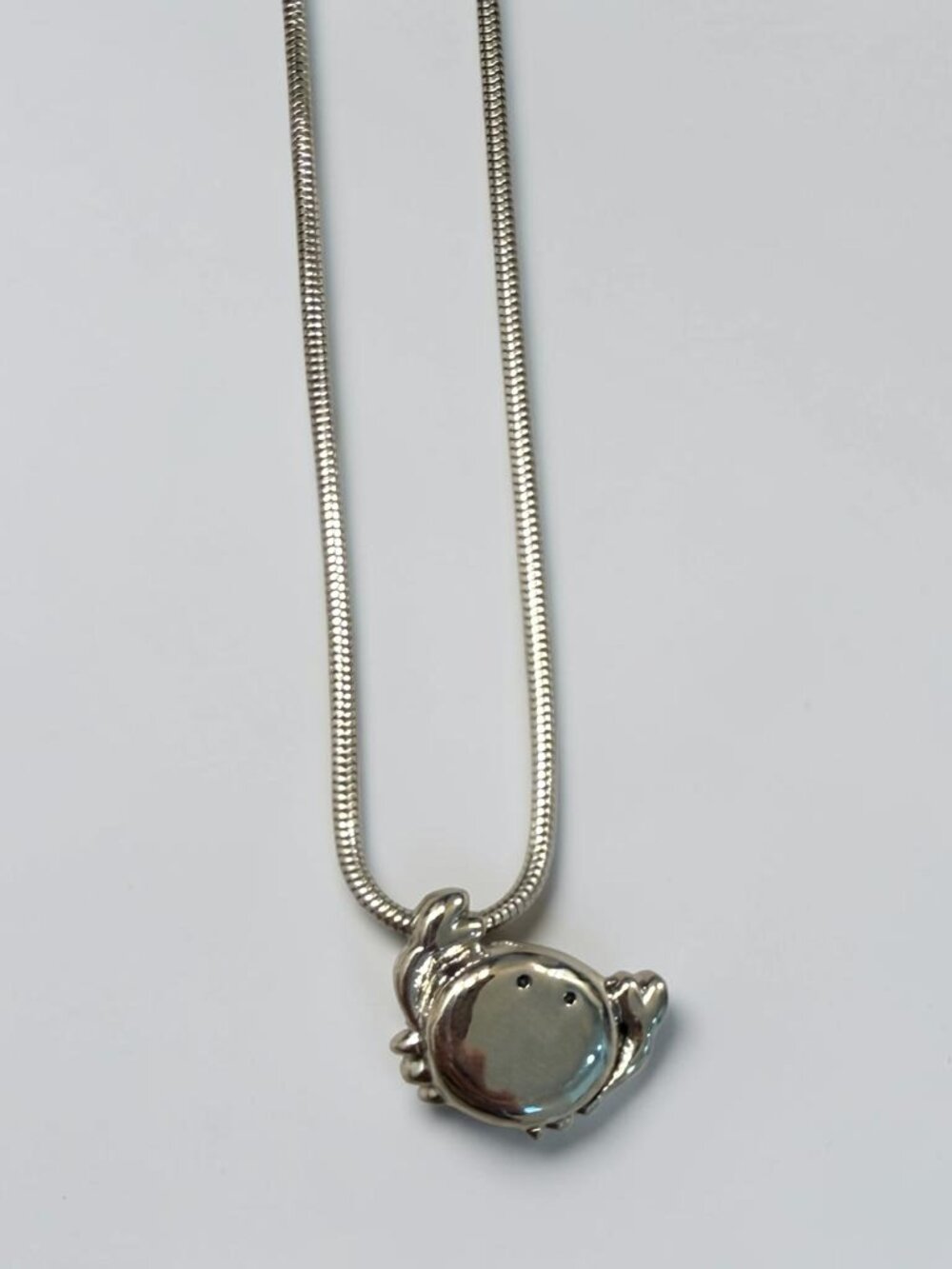Mignon Faget Petit Crab Pendant and Chain NEW